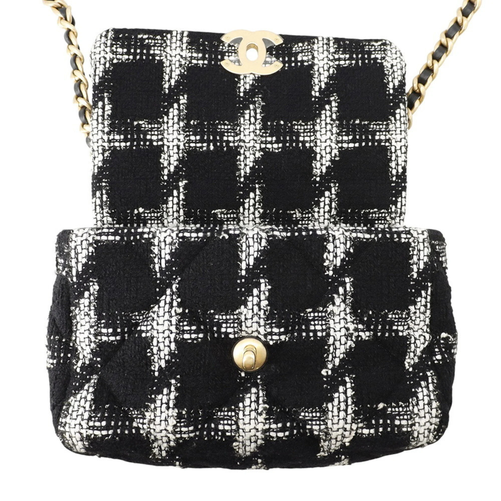 Chanel Chain Shoulder Bag CHANEL19 Flap Coco Mark Tweed AS1160 CHANEL Handbag... - Picture 5 of 15